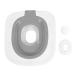 Cat Toilet Training Kit Reusable Abs Cat Toilet Trainer 37X40CM - Easy To Clean Durable Design Suitable For All Cat Sizes Grey