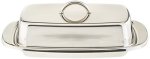 Norpro 282 Stainless Steel Double Covered Butter Dish Silver