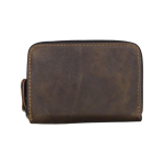 Compact Leather Wallet-brown