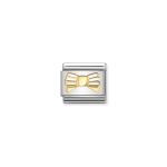 Composable Classic Link Bow With White Stripes