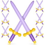 Outus 6 Pcs Inflatable Swords Blow Up Swords Prince Themed Party Favors For Theme Birthday Party Swimming Pool Decorations Cospl