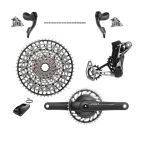 Red E1 Xplr XX T-type Quarq Mullet Groupset 1X12 Speed