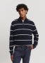 Australian Cotton Stripe Half Zip Knit