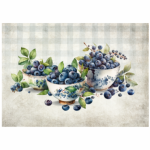 Tear Resistant Deco Print Blue Berries