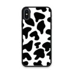 Custom Printed Tpu Cases - Apple Iphone X Apple Iphone XS & 39 Black Cow Print& 39 By