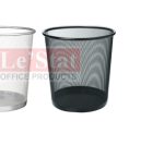 Mesh Waste Paper Bin Silver Lestat