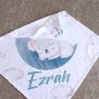 Baby Hooded Towel Koala Moon Blue And Grey