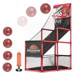 Kids Arcade Basketball Game Set With 5 Inflatable Balls Indoor Outdoor Sports Toys Basketball Hoop For Kids Children's Basketbal