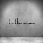To The Moon - L 450MM Matt Gold brass Font 2