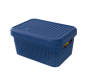 Ezy Storage Mode 5.1L Lidded Basket Blue