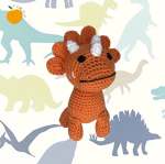 Dino Triceratops - Soft Toy Teddy No Hanging Loop