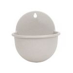 Marble 6 Wall Mounted Half Round Resin Planter