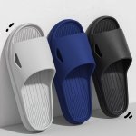 Men's Solid Color Open Toe Breathable Slippers Comfy Non Slip Durable Anti Odor Eva Slides Men's Summer Footwear