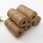 328 FEET 100 Meters Long Brown Hemp Thread For Crafts Gift Wrapping Gardening Crochet Lace Decoration Wedding Decoration And Tag