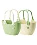 2 Pack Hand Shopping Basket Portable Picnic Basket With Handles For Outdoor