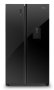 Hisense 508L Side By Side Fridge With Water Dispenser - Black Glass