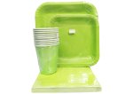 Green Paperplate Set Square 40PC