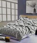 Smte Black Lined Duvet Cover Set With Keychain