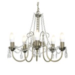 Winola Steel And Crystal Chandelier Light
