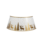 Christmas Tree Skirt - Gold & White 66X66X23CM