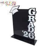 Graduation Plaque Black Base With Silver Lettering 225X180MM