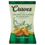 Craves Creamy Jalapeno Flavoured Crispy Rings 60GR
