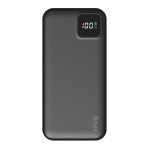 Snug Square Digital Powerbank 10000MAH Black Stay Powered On The Go. It Charges Up To 3 Devices Simultaneously And Features An L