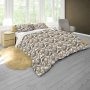 Earthy Leaves Duvet Cover Set Queen