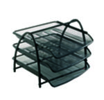 3 Tier Document Tray - Black
