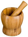 Bamboo Mortar & Pestle Herb Hand Grinder
