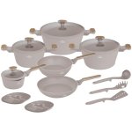 Berlinger Haus Taupe Nordic 15 Piece Titan Non-stick Cookware Set BH8344