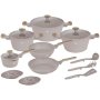Berlinger Haus Taupe Nordic 15 Piece Titan Non-stick Cookware Set BH8344