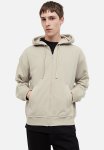 Loose Fit Zip-through Hoodie - Beige