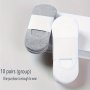 10 Pairs Of Men's Solid Colour Cotton Blend No Show Socks Comfy Breathable Casual Soft & Elastic Socks Spring & Summer