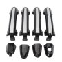Exterior Door Handle Kit Compatible With Hyundai Santa Fe 2007-2012 Chrome