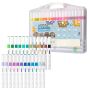 24 Colours- Brush Tip Acrylic Markers Premium Art Supplies For Rocks Canvas