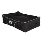 Rogz Lekka 3D Pod Dog Black & Grey Bed - Large Black grey