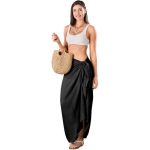 Hawaii Multi-function Scarf & Sarong Black