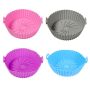 4 Pack Air Fryer Silicone Liners Pot Reusable Food Grade Air Fryer Basket