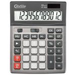 Calcufusion Desktop Calculator 12 Digit With Large Lcd Display Big Buttons Basic Standard Function Solar Calculator With Battery