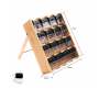 Heartdeco Bamboo Spice Rack & 16 Spice Jars Set