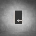 Arrow Sign D06 - Black - Powder Coated Aluminum