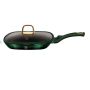 28CM Titanium Coating Grill Pan With Lid - Emerald Edition