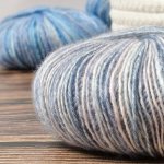 6PCS Cotton Wool Segment Dyed Cotton Yarn Sprayed Cotton Yarn Mixed Color Cotton Yarn For Hand Knitting Crocheting Hat Jacket Sc
