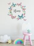 Butterfly Wreath Wall Sticker