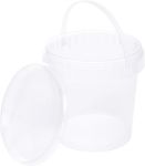 Clear Food Grade Buckets With Lids 10L 5 Piece