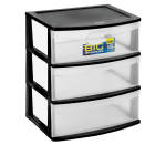 Wide 3 Drawer Storage Unit