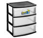 Wide 3 Drawer Storage Unit