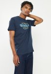 Quiksilver Check On It Short Sleeve Tee - Navy Blazer