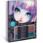 Nebulous Stars Black Pages Coloring Book Isadora